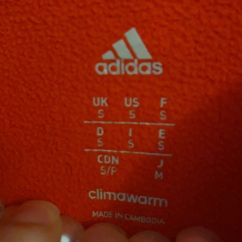 . New Adidas Orange sweatshirt size small - Picture 4 of 4